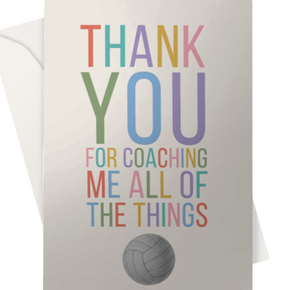 Thank You Coach Card - All Of The Things