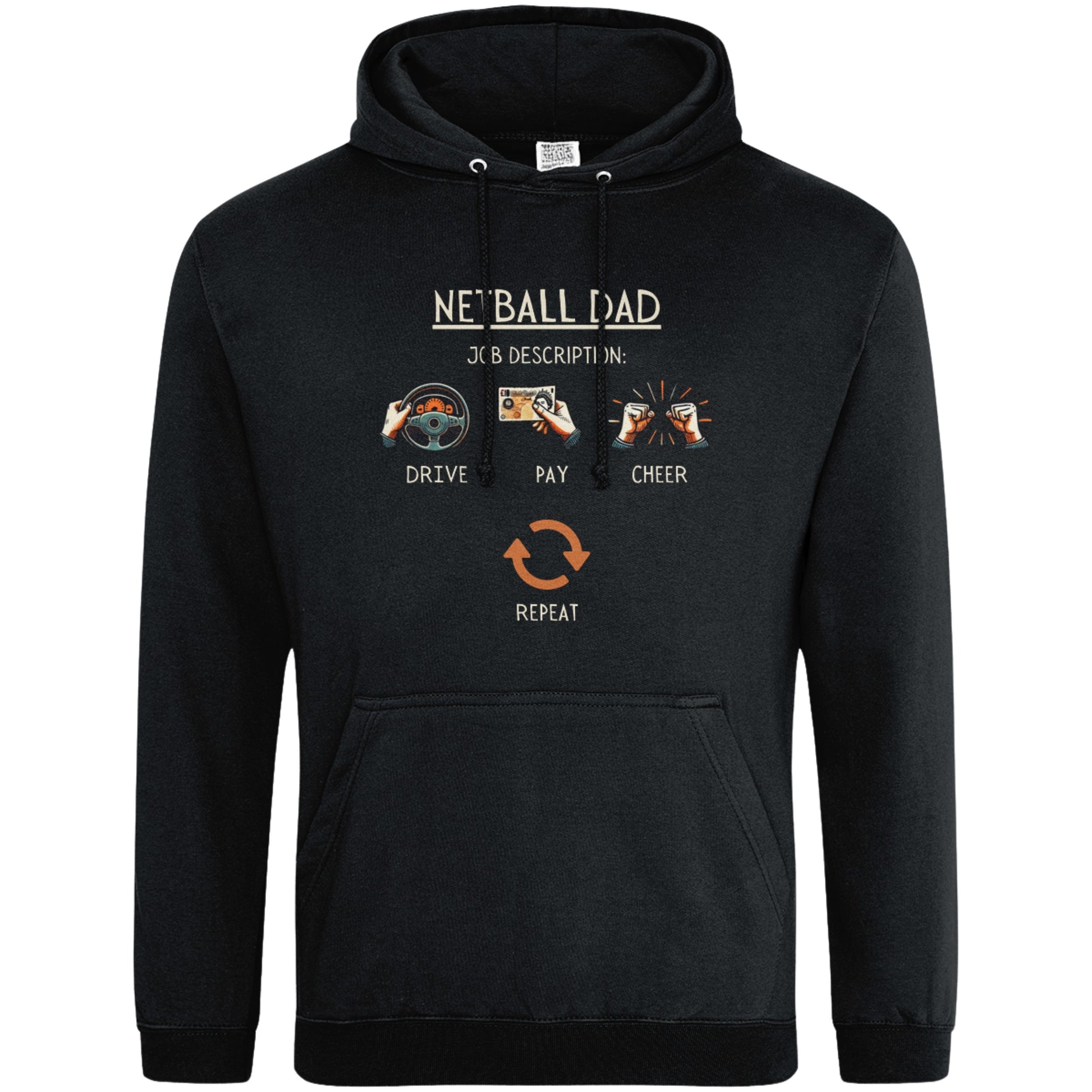 Netball Dad Funny Hoodie - Netball Gift