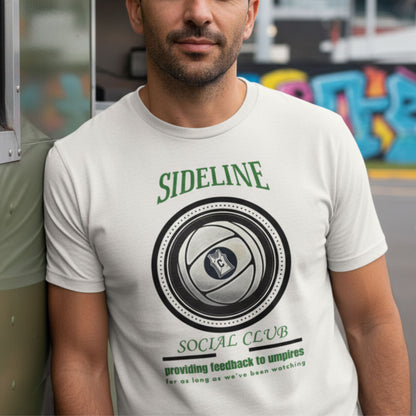 Netball Gifts - Funny Netball Dad Sideline Social Club Slogan Top