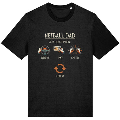 Netball Dad T-Shirt Gift - Funny Slogan