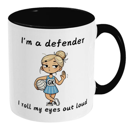 Netball Defender Funny Gift Mug