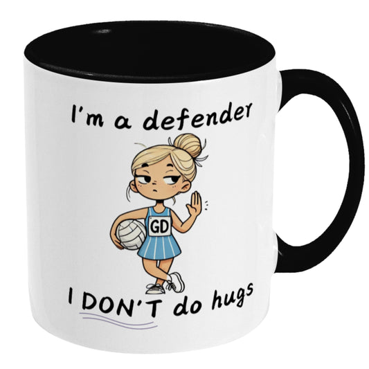 Netball Defender Gift Mug - Fun Team Present