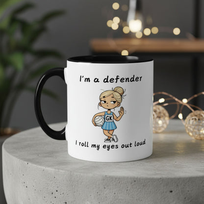 Netball Gifts  - Funny Netball Defender Gift Mug