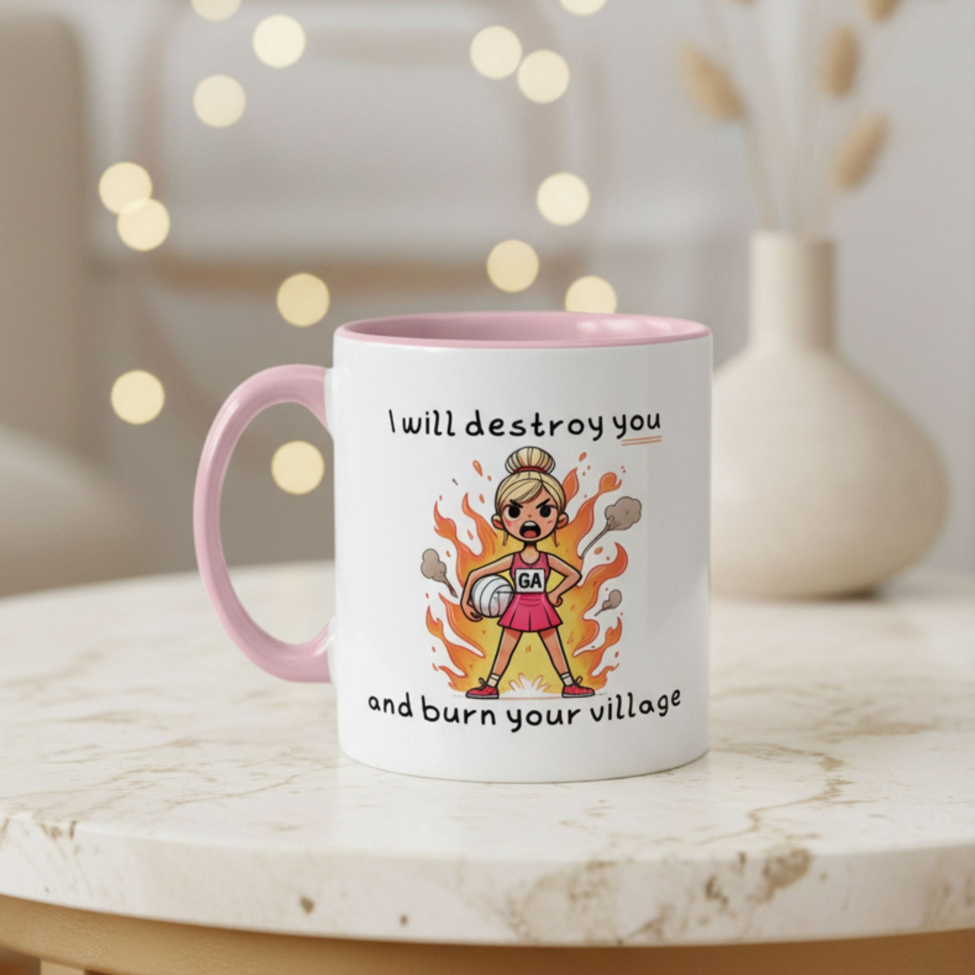 Netball Gifts - Funny Goal Attack Mug for Netball Players