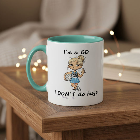 Netball Gifts - Goal Defence Funny Slogan Mug for Netballers