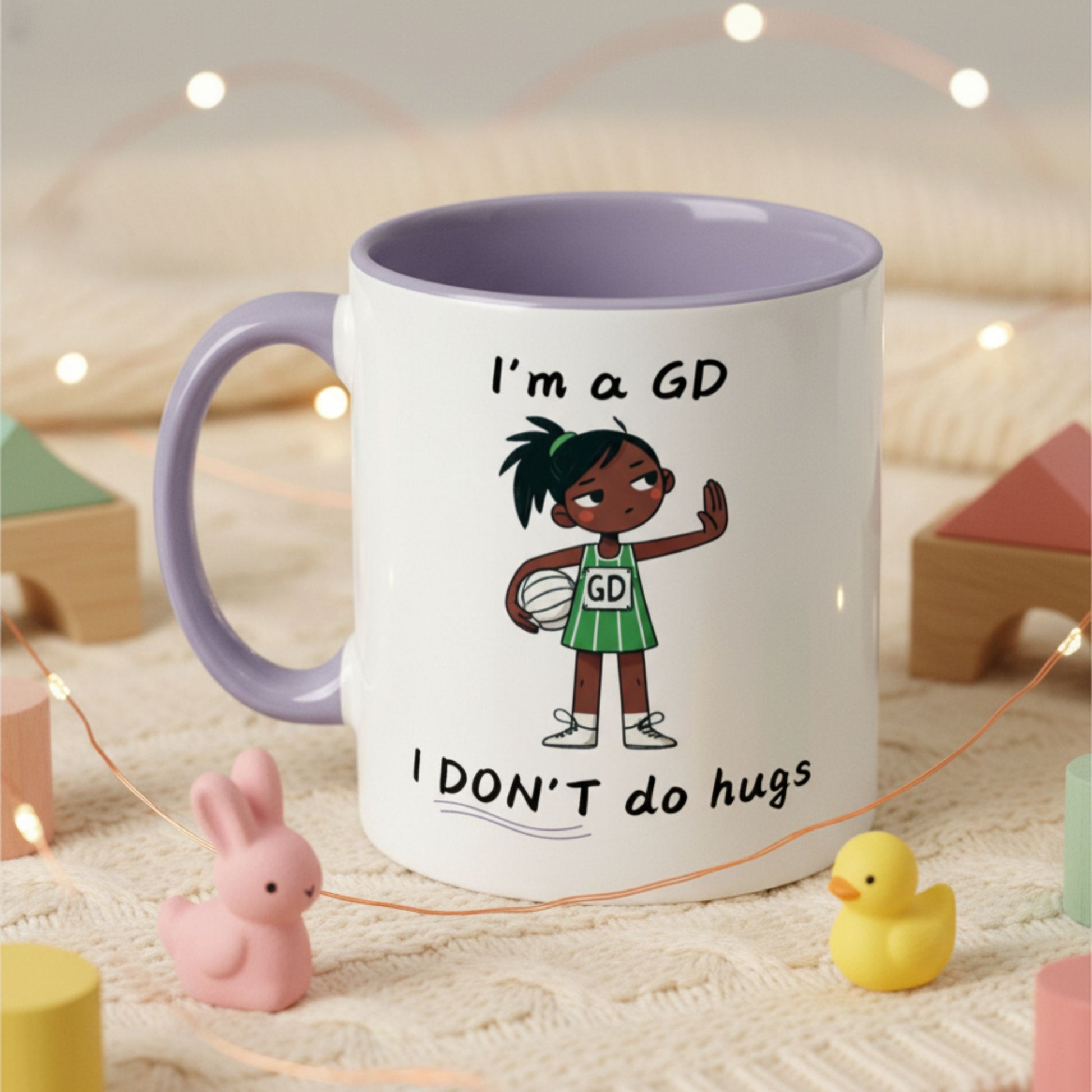 Netball Gifts - Goal Defender Funny Mug for Netball Players