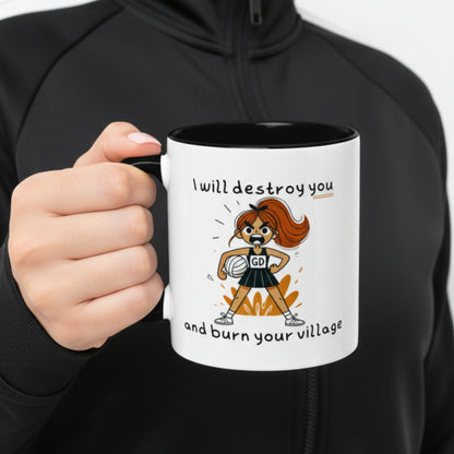 Netball Gifts - Goal Defence Funny Gift Mug for Netball Players