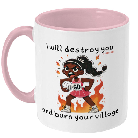 Netball Player Goal Defence Gift Mug