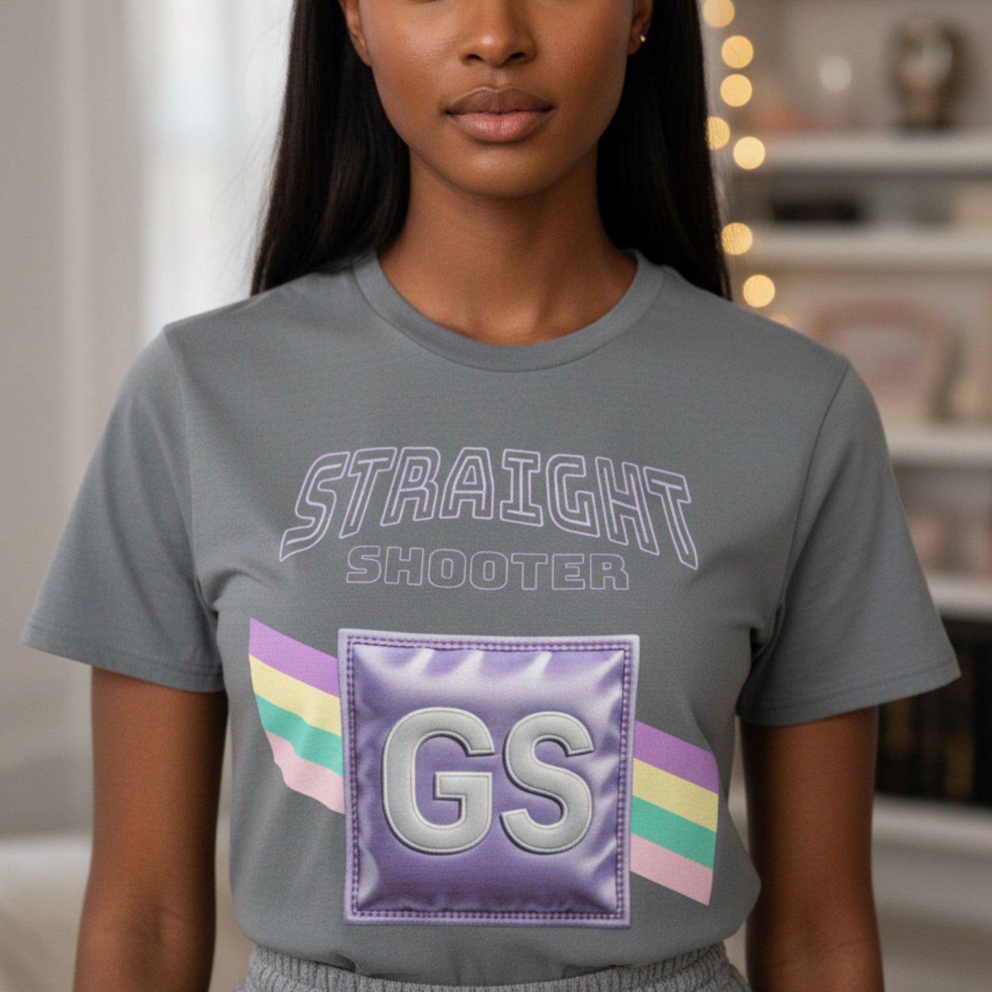 Netball Gifts - Goal Shooter Graphic T-Shirt for Adult Netball Players