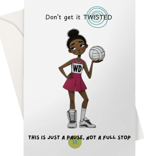Netball Get Well Soon Card Ankle Injury Recovery