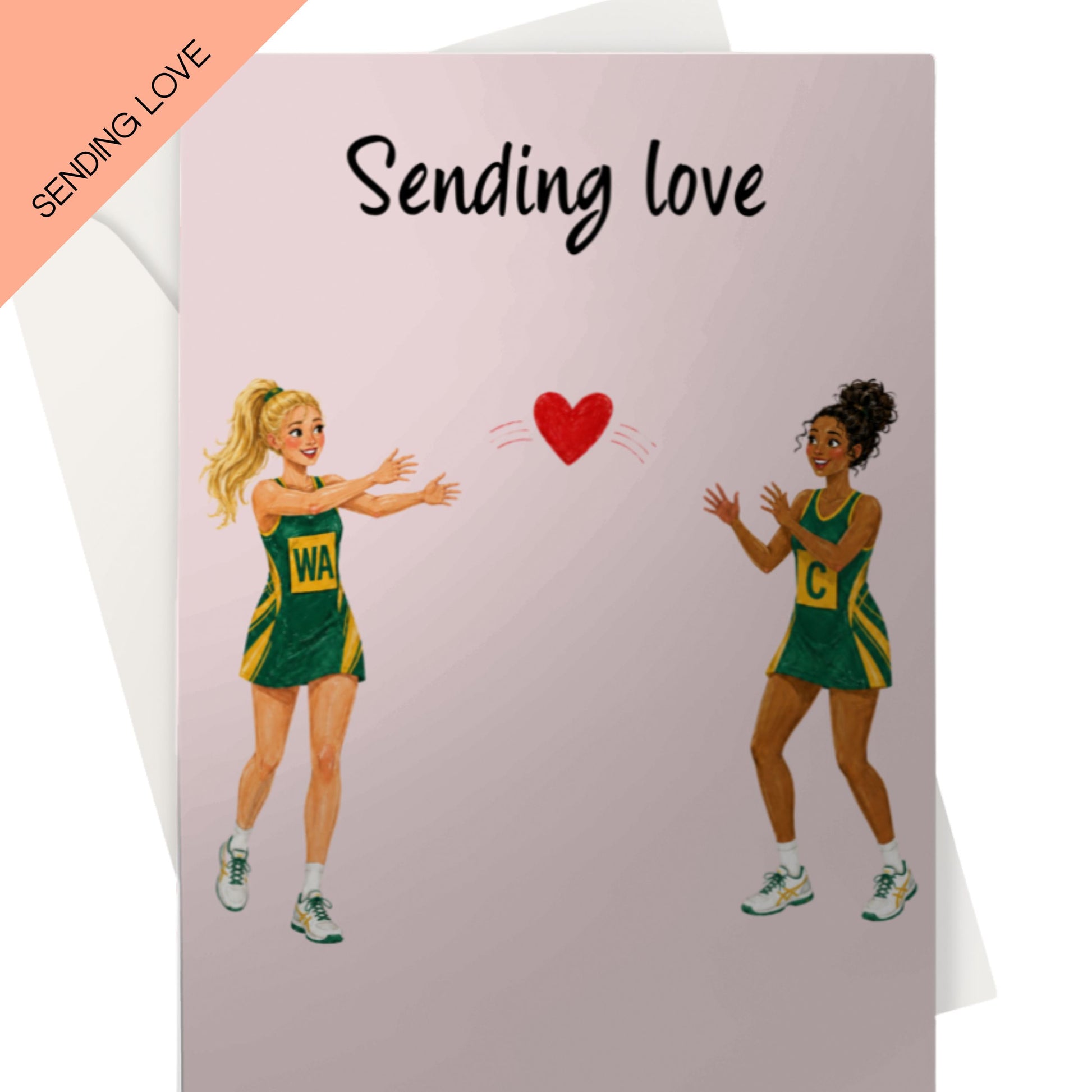 Sending Love Netball Player Get Well Card