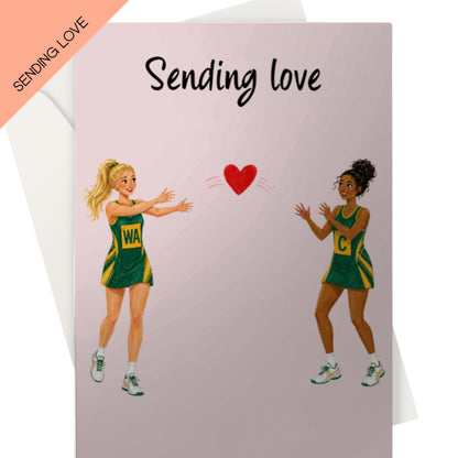 Sending Love Netball Player Get Well Card