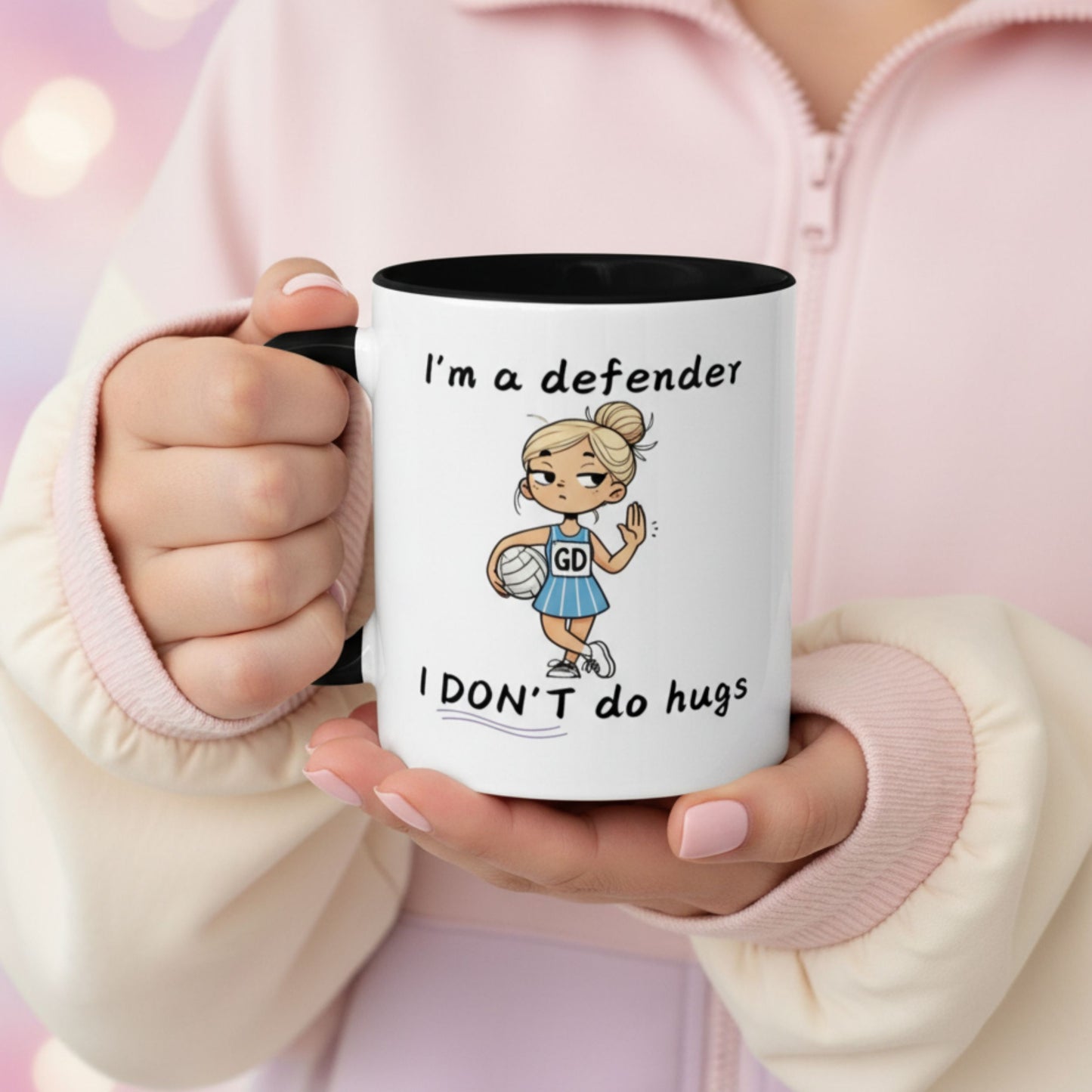 Netball Gifts - Funny Defender Mug for Netball Players