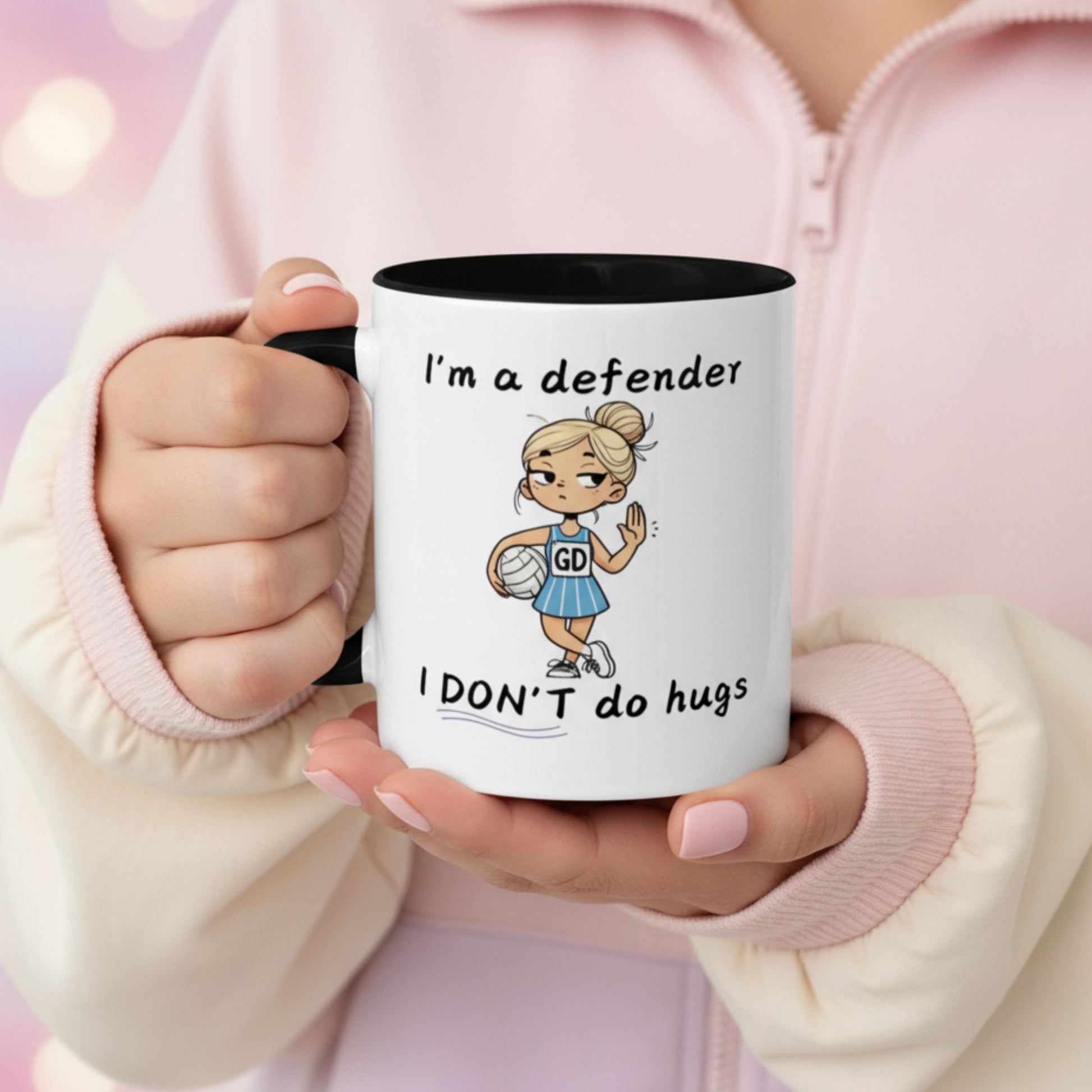 Netball Gifts - Funny Defender Mug for Netball Players