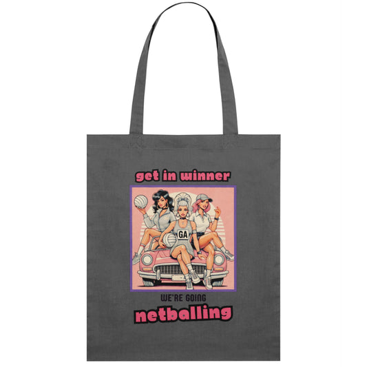 Netball Graphic Cotton Tote Bag Gift