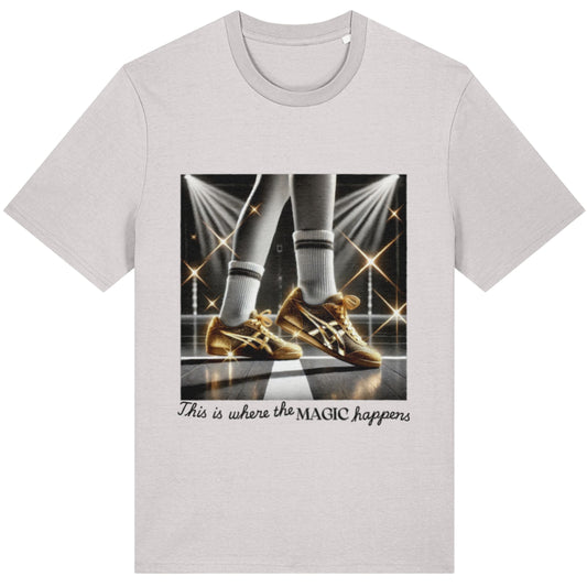 Netball Graphic Tee Shirt Top Grey