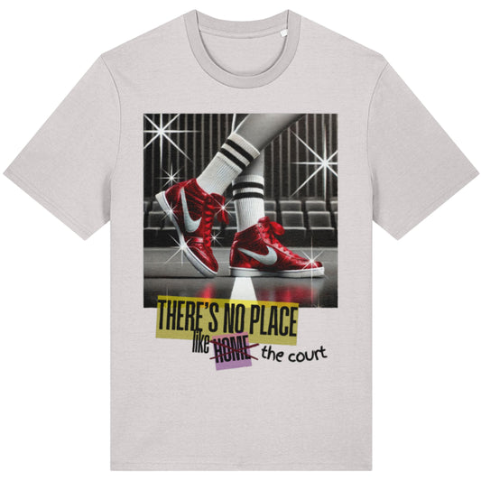 Netball Graphic Tee Shirt Adult Grey