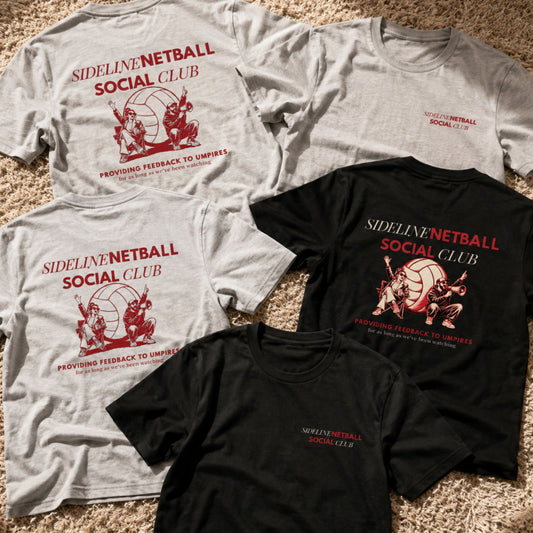 Netball Group Shirts for Netball Supporter Parents of Teams on Tour