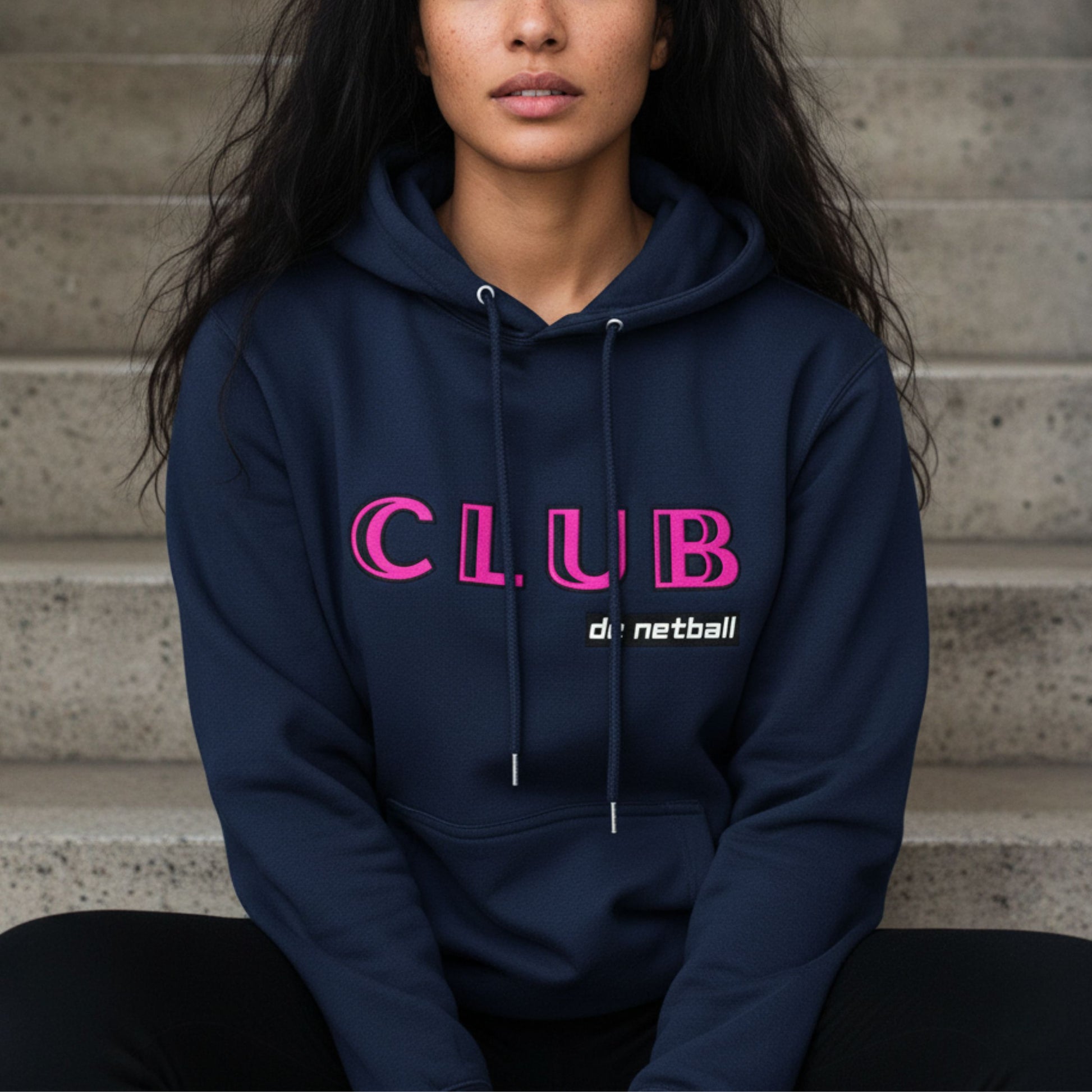 Netball Gifts - Blue Netball Hoodie for Women
