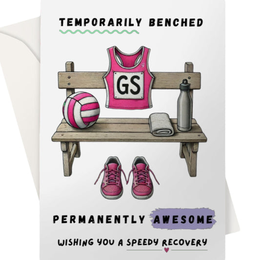 Netball Injury Get Well Soon Card