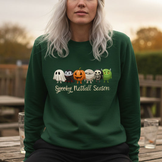 Netball Gifts - Spooky Halloween Netball Jumper