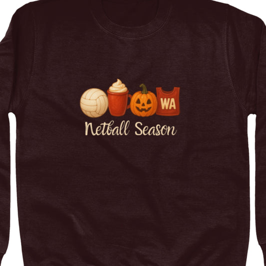 Netball Season Autumn Jumper - Netball Sweatshirt