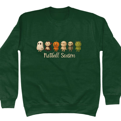 Green Netball Sweatshirt - Halloween Jumper - Netball Clothing