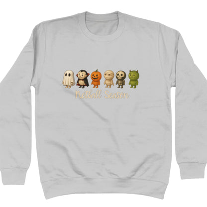 Light Grey Netball Sweatshirt - Halloween Jumper - Netball Clothing