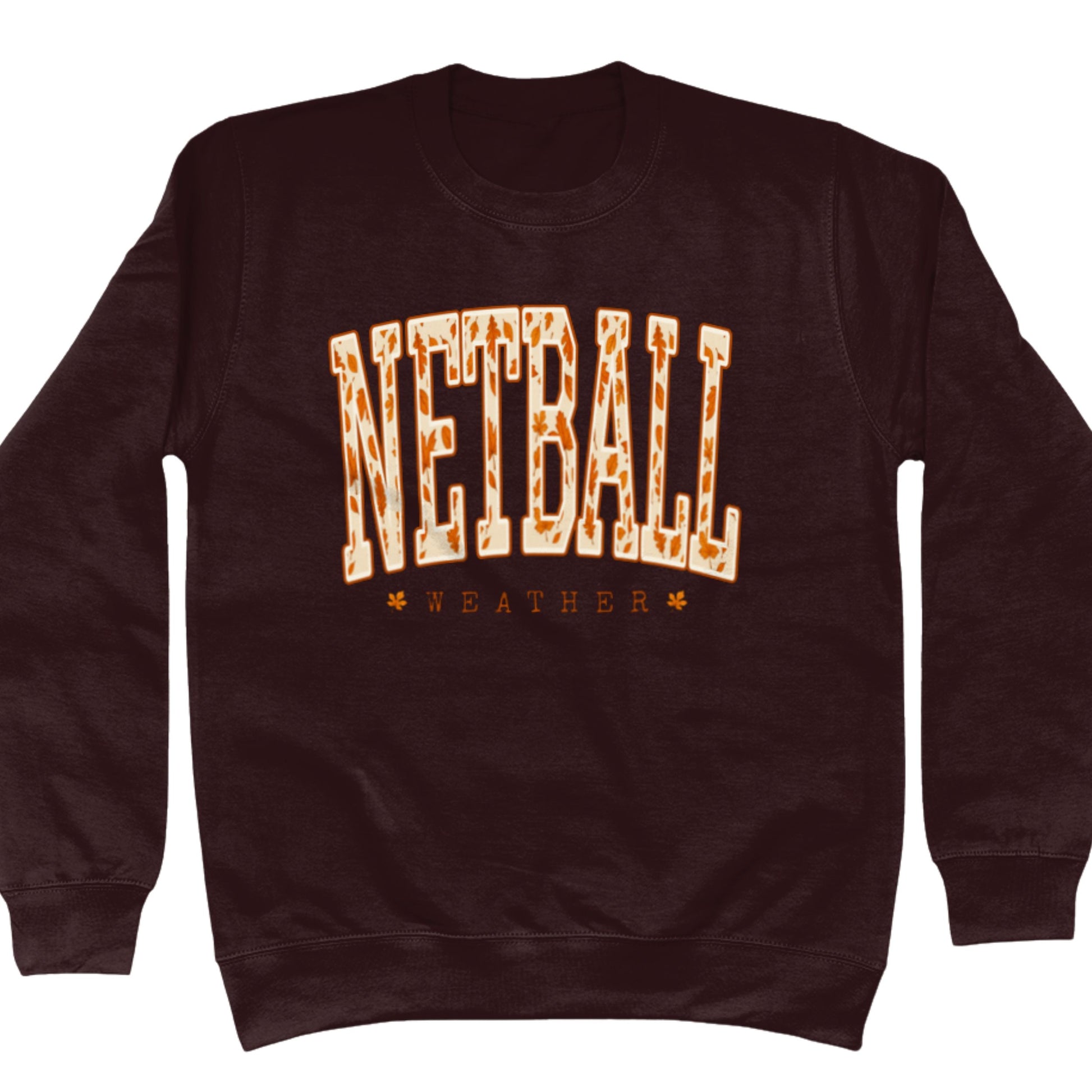 Netball Weather Sweatshirt - Brown - Netball Clothing
