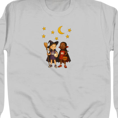 Cute Trick or Treat Netball Jumper - Halloween Netball Sweatshirt