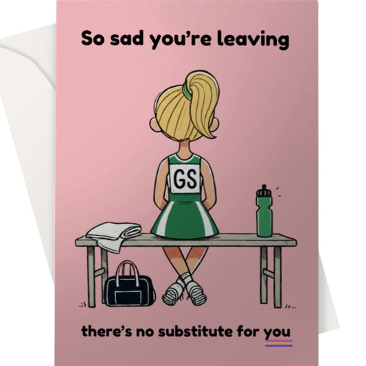 Netball Leaving Miss You Card for Players