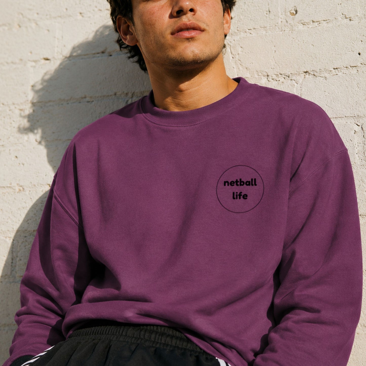 Men's Netball Slogan Sweatshirt - I Do My Own Stunts - Netball Life