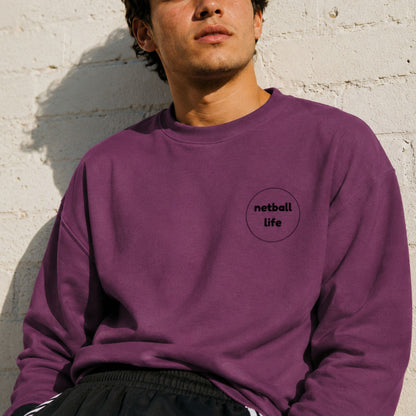 Men's Netball Slogan Sweatshirt - I Do My Own Stunts - Netball Life