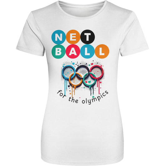 Netball Training Shirt Olympics Slogan