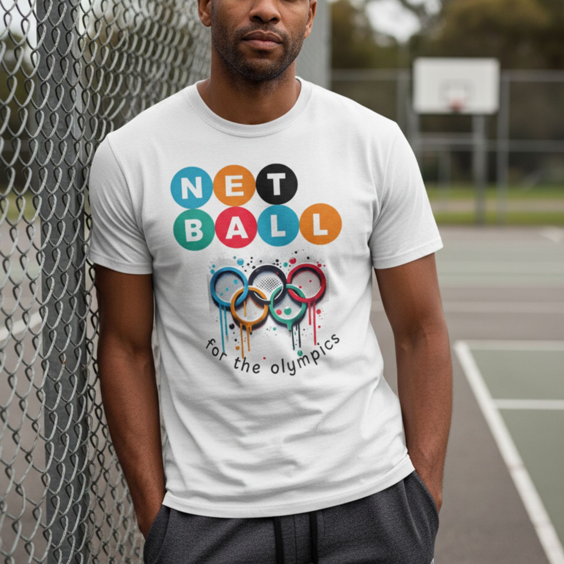 Netball Gifts - Men's Netball for the Olympics T-Shirt for Men
