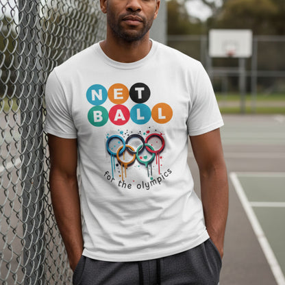 Netball Gifts - Men's Netball for the Olympics T-Shirt for Men