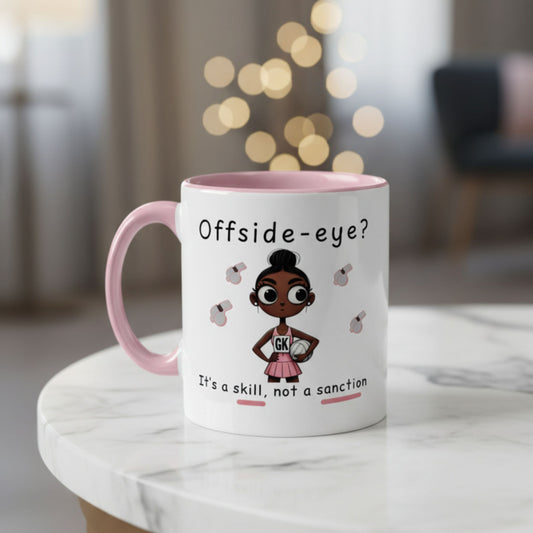 Netball Gifts - Funny Pink Gift Mug for Netball Girls