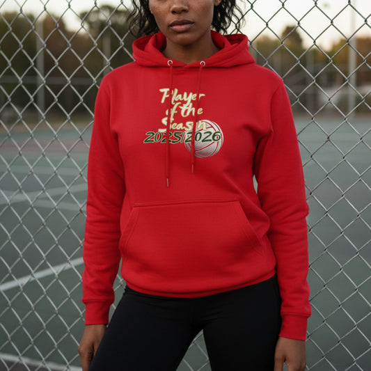 Women's Netball Player Award Hoodie - Red