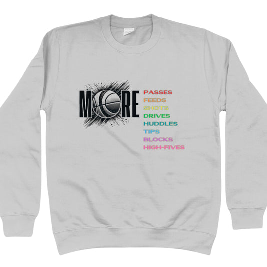 Netball Player Jumper Rainbow Slogan