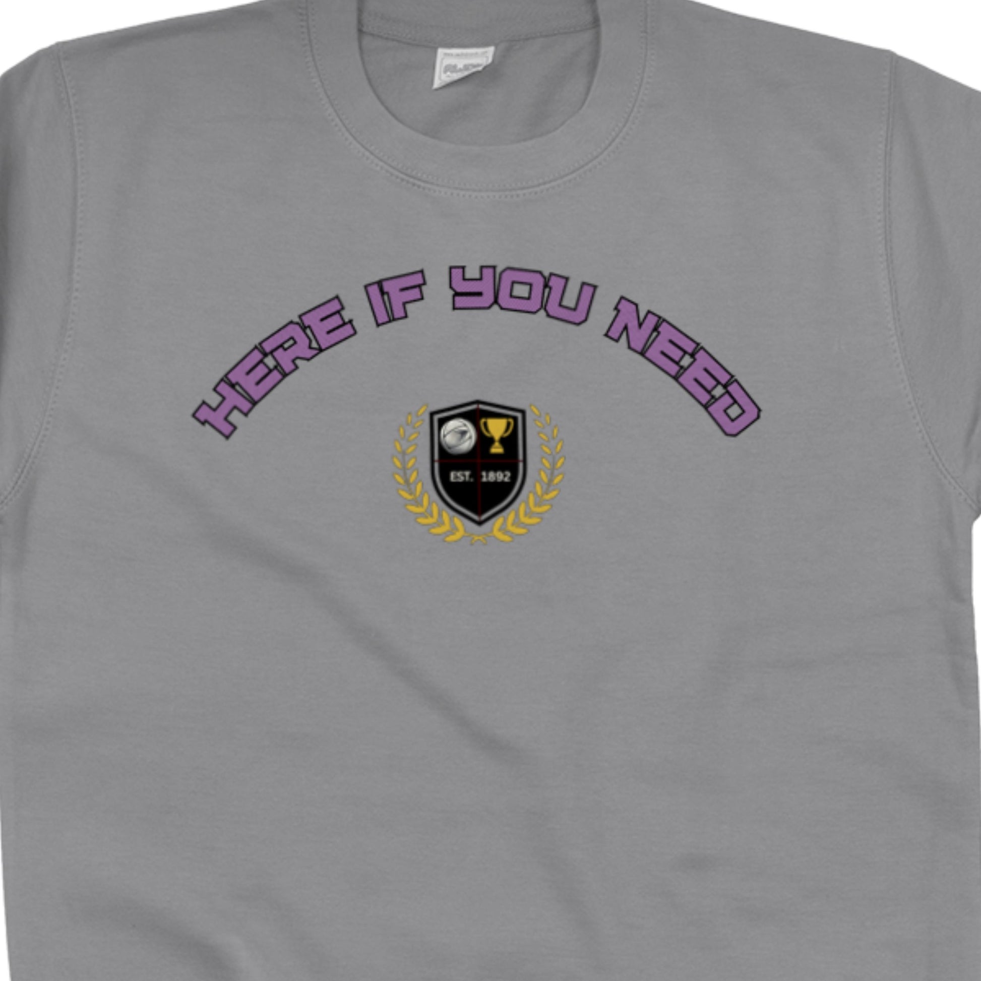 Netball Player Slogan Sweatshirt Top Grey