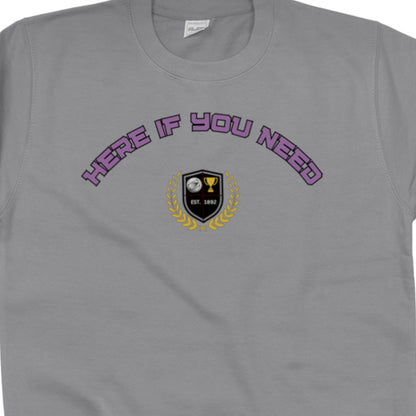 Netball Player Slogan Sweatshirt Top Grey