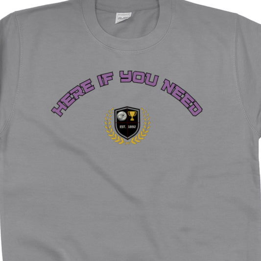 Netball Player Slogan Sweatshirt Top Grey