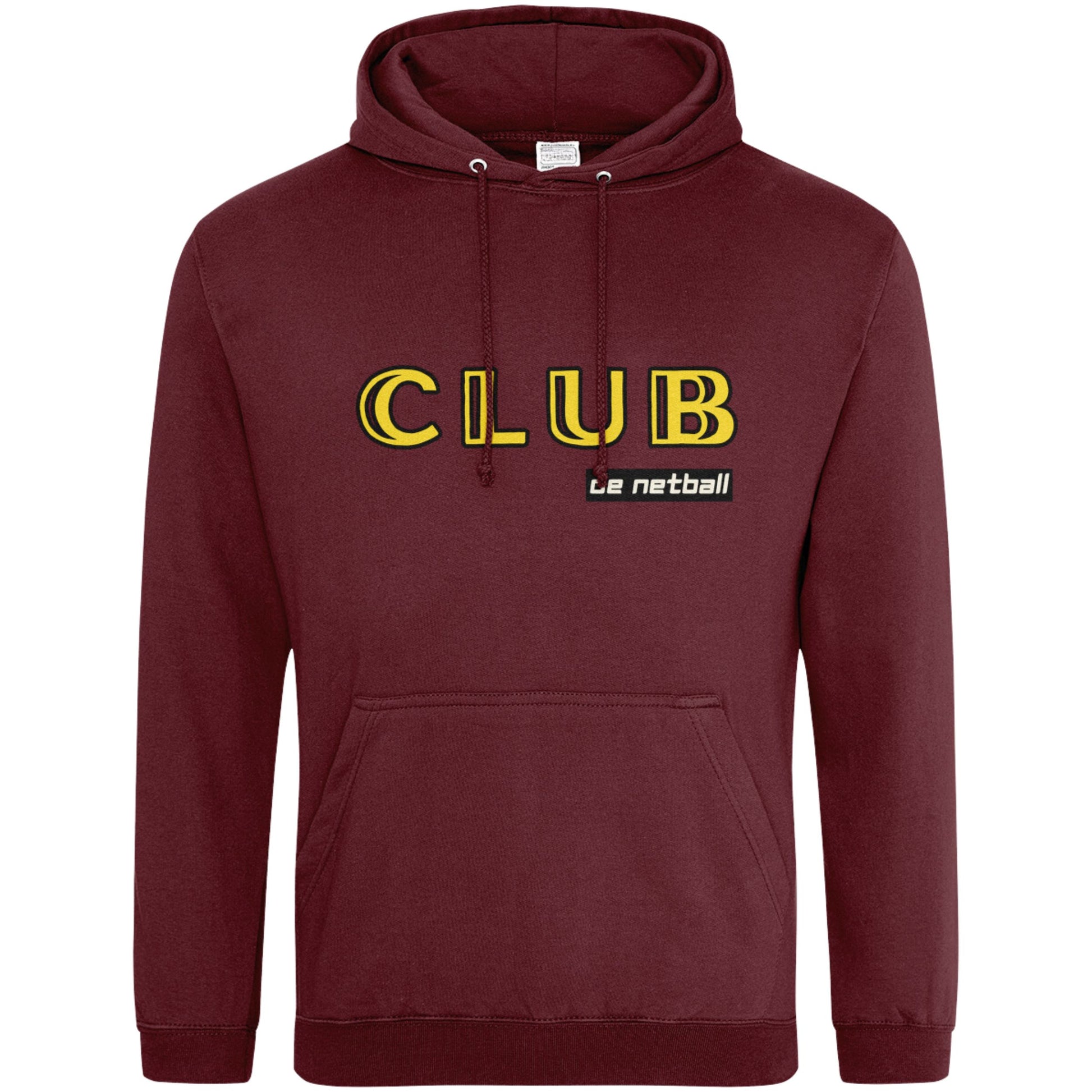 Netball Pullover Hoodie Burgundy