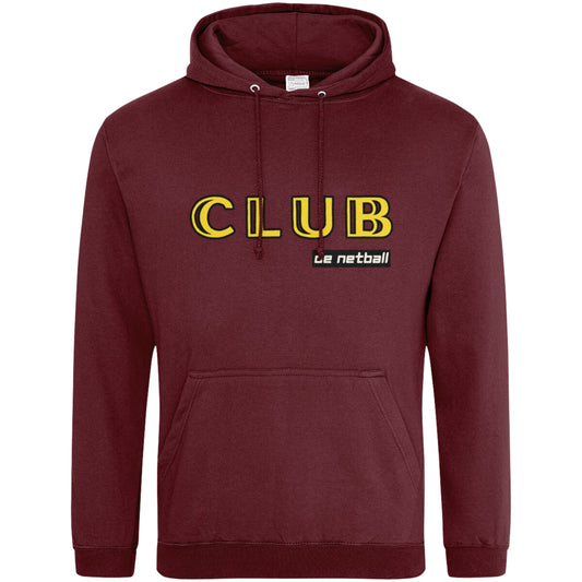 Netball Pullover Hoodie Burgundy