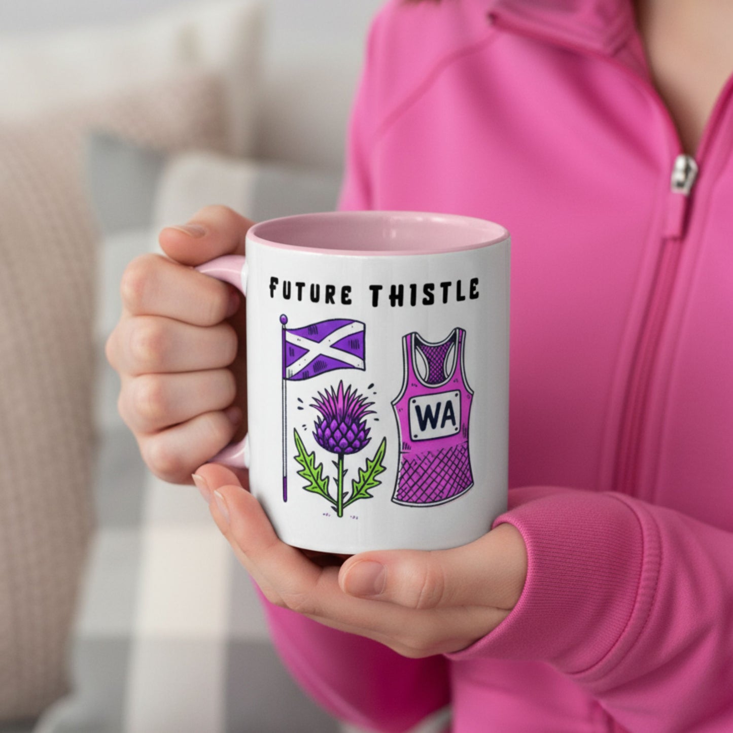 Netball Gifts - Netball Scotland Gift Mug for Players