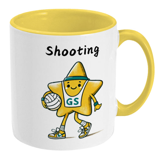 Netball Shooting Star Mug - GS Gift
