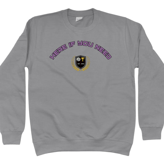 Netball Sweatshirt Slogan Grey Adult