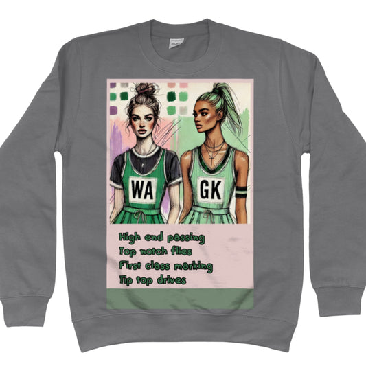 Netball Sweatshirt Grey - Squad Fashion