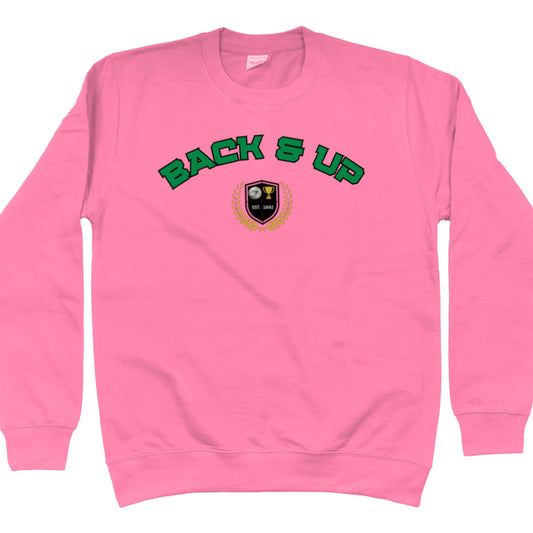 Netball Sweatshirt Slogan Pink