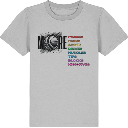 Colourful Netball Slogan T-Shirt For Kids
